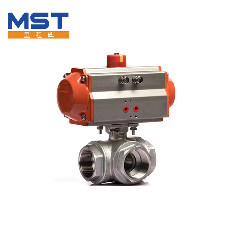 Pneumatica Tres Via Ball Valve